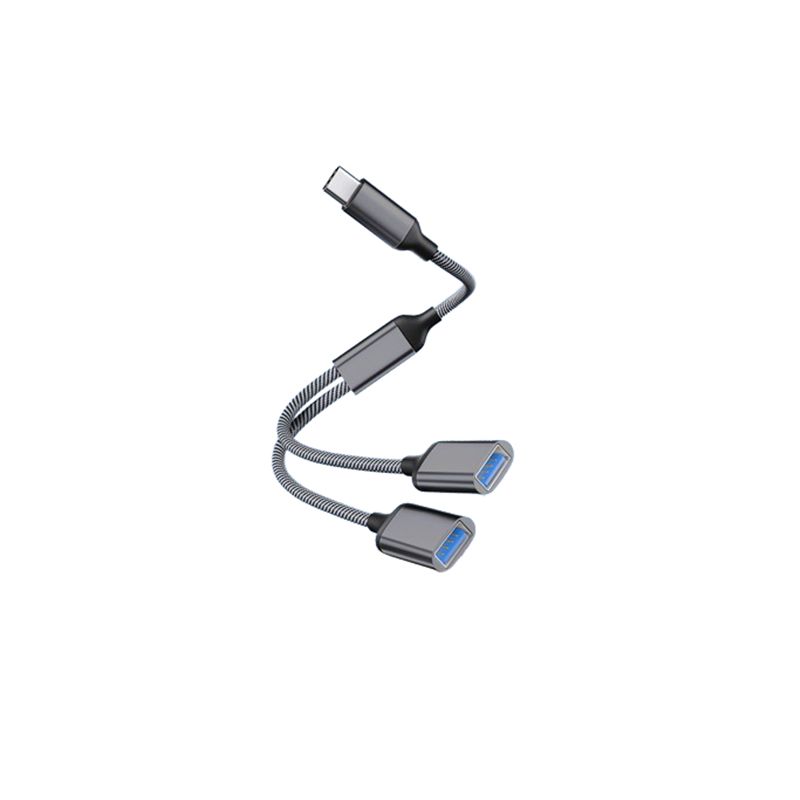 INF Type-C to Dual USB 2.0 Adapter (Grey)