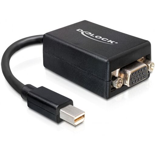 DeLock Mini DisplayPort to VGA Adapter Cable, 0.18m Black