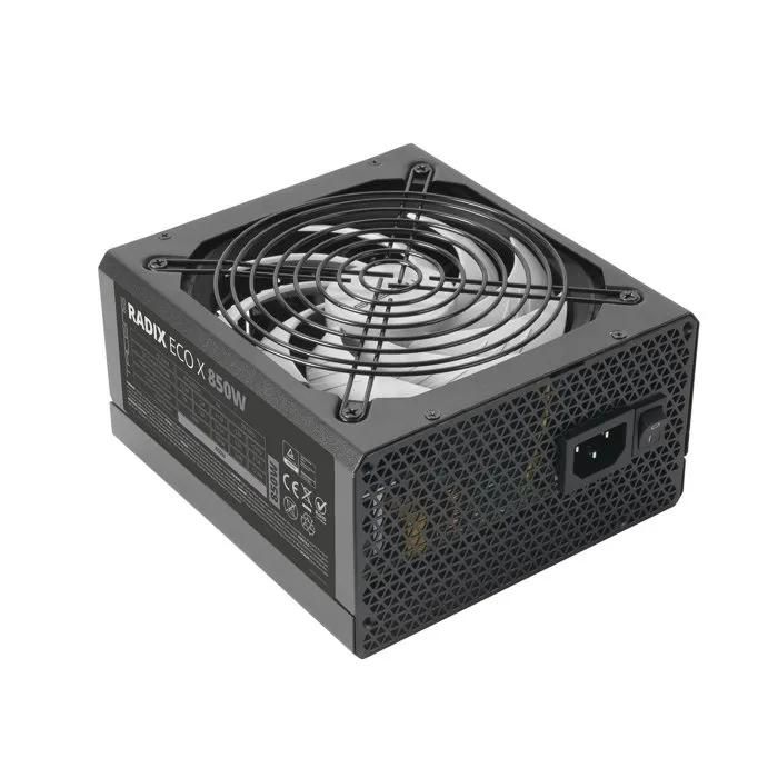 Tacens Radix ECO X 850 - 850W ATX Power Supply, 6-Year Warranty, SMD & DC-DC Technology, Ultra-Silent 140mm Fan, Black