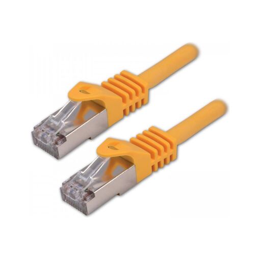 MCL Network Cable - RJ-45 (M) to RJ-45 (M) - 1m - 6.2mm - SFTP - CAT 7 - Halogen-Free, Molded, Hookless - 10 Gigabit Ethernet - Yellow