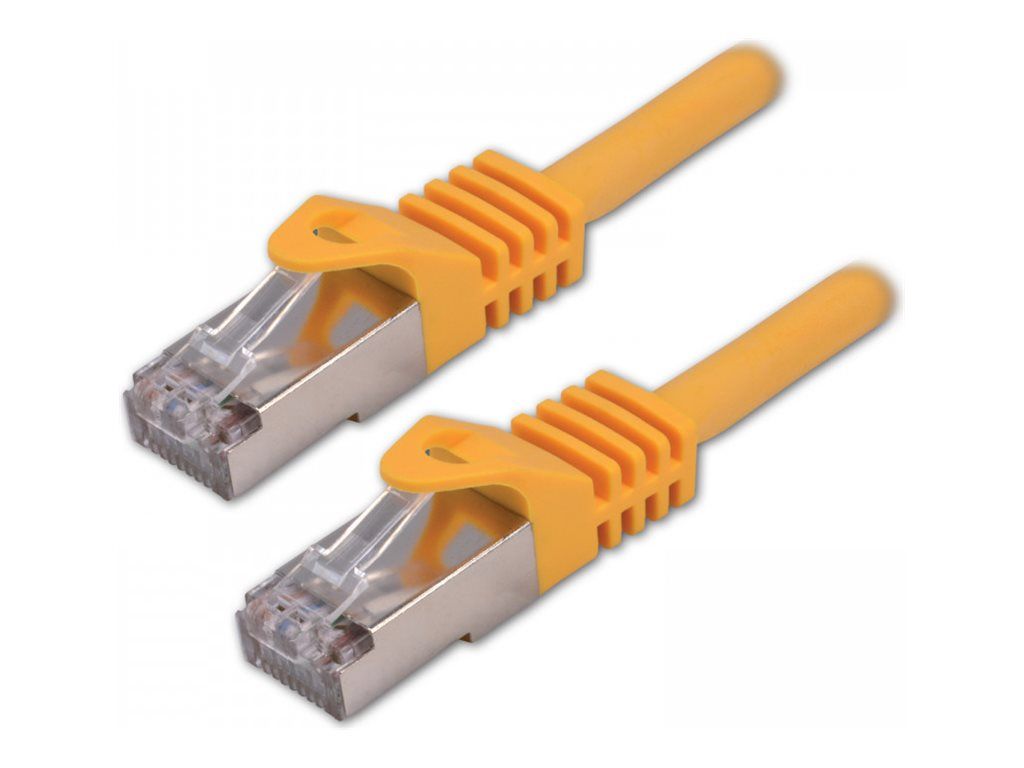 MCL Network Cable - RJ-45 (M) to RJ-45 (M) - 1m - 6.2mm - SFTP - CAT 7 - Halogen-Free, Molded, Hookless - 10 Gigabit Ethernet - Yellow