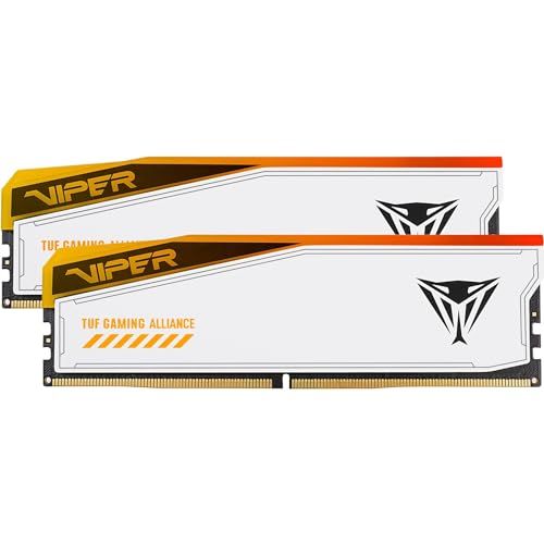 Patriot Viper Elite Tuf Gaming Alliance RGB 32GB (2x16GB) DDR5 6000MHz Memory Kit - White