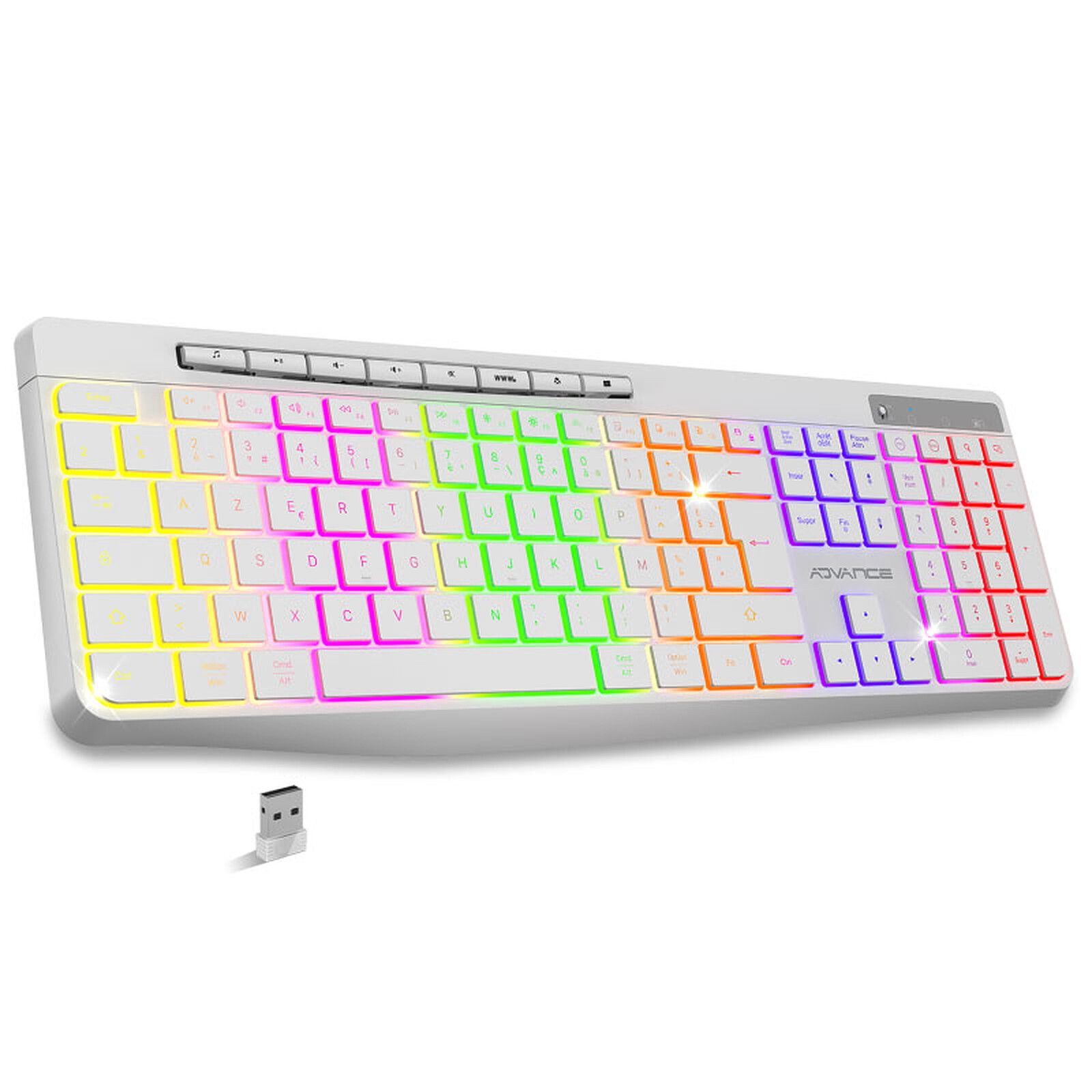 Advance R-Type Series White Keyboard