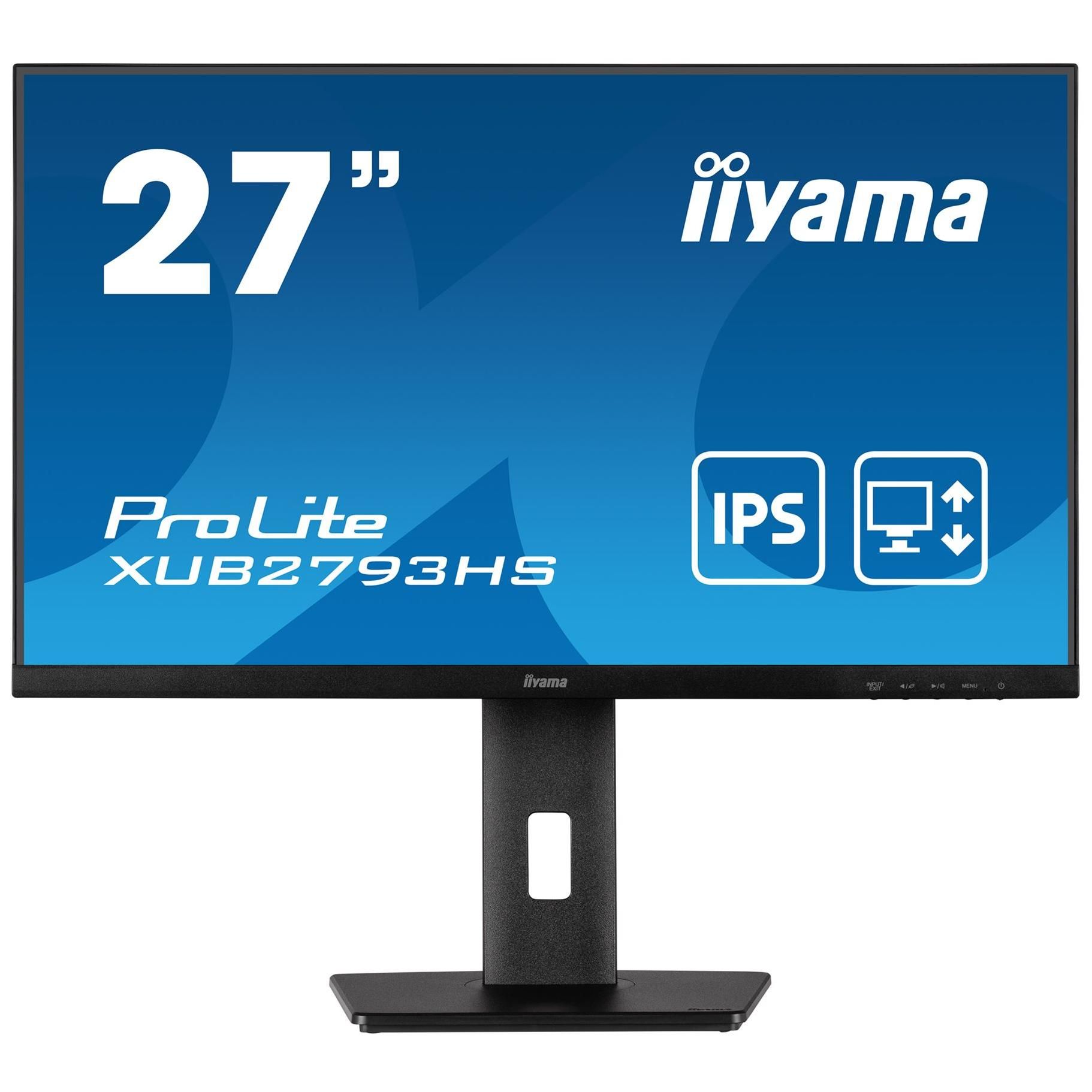 Iiyama ProLite XUB2793HS-B7 27" LED Monitor - Full HD 1080p, 100Hz IPS Panel