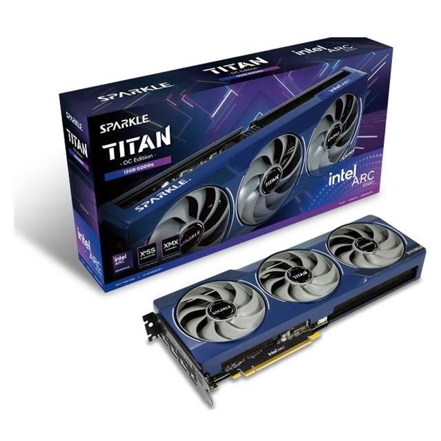 SPARKLE Intel Arc B580 TITAN OC - Graphics Card - 12GB GDDR6 - PCIe 4.0 x8 - 3x DisplayPort, HDMI