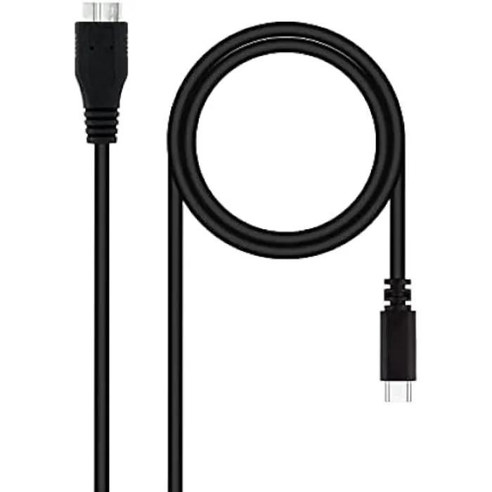Nano Cable 10.01.1201-BK - USB 3.0 Cable, Type C/Micro B, Black, 1m