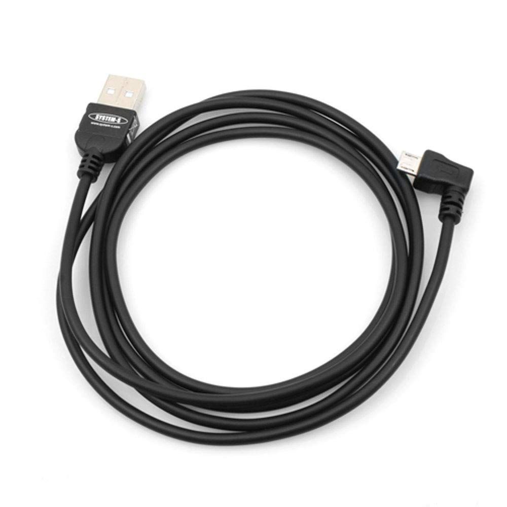 USB 2.0 Micro B Adapter Cable (90° Angled Connectors, 2m)