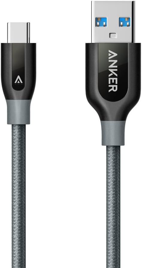 Anker PowerLine+ USB-C to USB 3.0 Cable, 90cm (Gris)