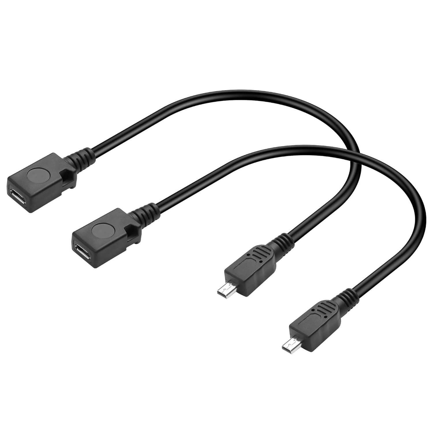 ICI ET MAINTENANT Mini 8-Pin to Micro Cable (2 Pack) - 0.3m