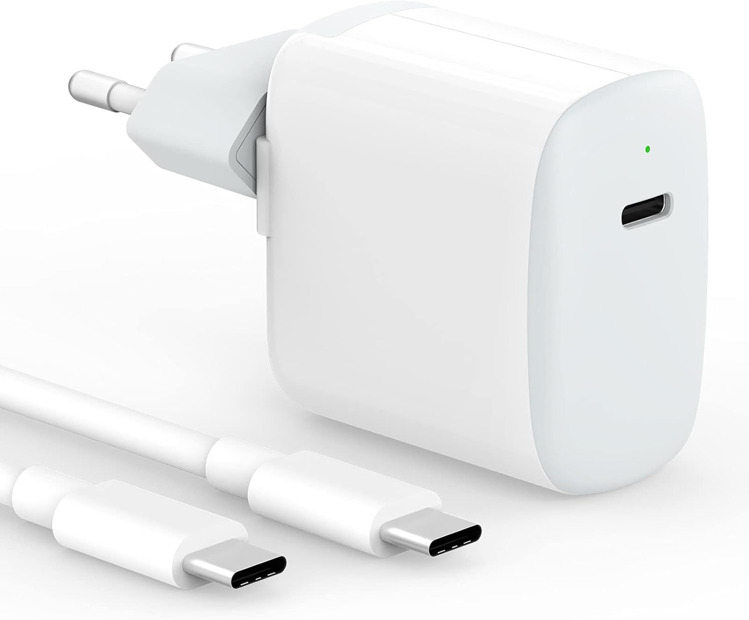 30W USB-C Charger Compatible with MacBook Air 13 12-Inch, iPad Pro 13/12.9/11, iPhone 15, Google Pixel 8, and More [X2910]