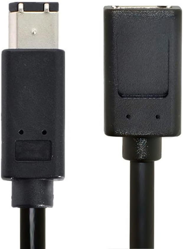 Firewire 400 to 400 High-Speed Extension Cable (IEEE 1394A, 6-Pin Female to 6-Pin Male, 20cm)