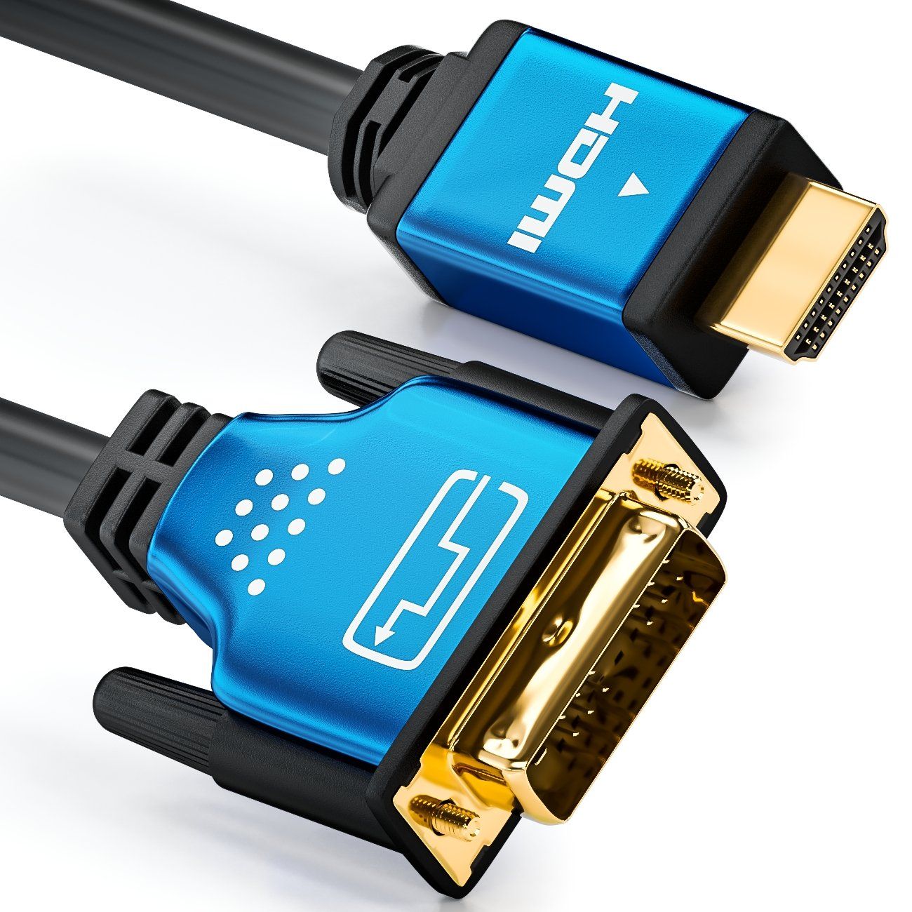 HDMI to DVI Cable - 1080p Full HD, 3D Ready - 10 Meter High-Speed