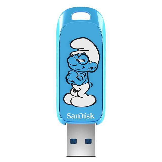 SanDisk Brainy Smurf USB Drive - 64GB - USB 3.2 Gen 1