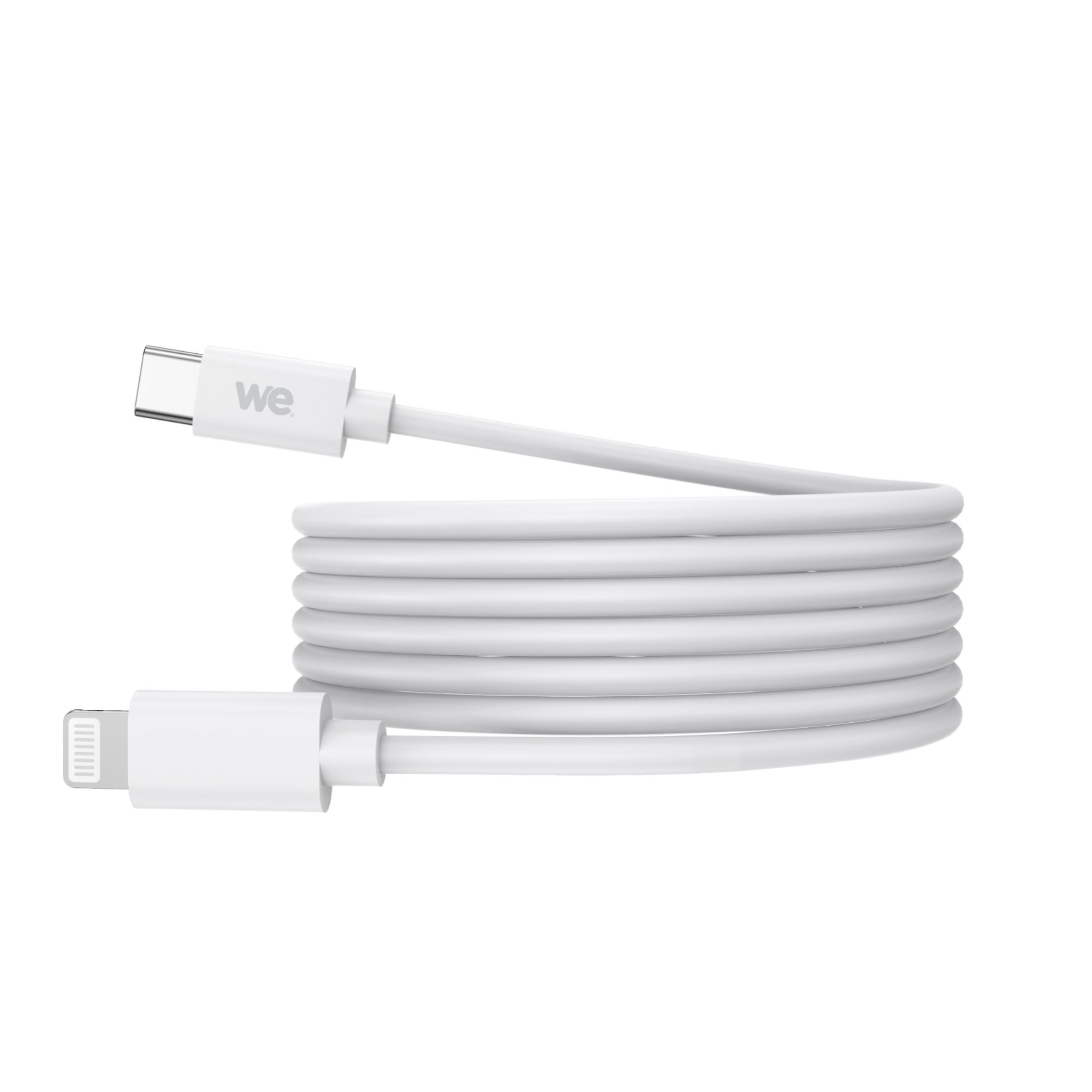 Câble USB-C / Lightning WE - 27W - 1m - Blanc