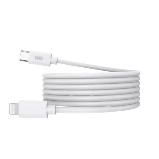 Cable USB-C / Lightning WE - 27W - 1m - Blanco