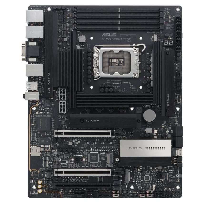 ASUS PRO WS Z890-ACE SE Motherboard - ATX, LGA1851 Socket, Z890 Chipset