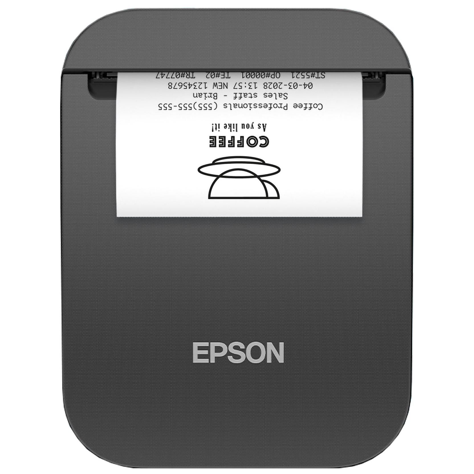 Epson TM P20II Thermal Receipt Printer - 58mm Roll - 203dpi - Up to 100mm/sec - USB-C, Bluetooth 5.0 - White