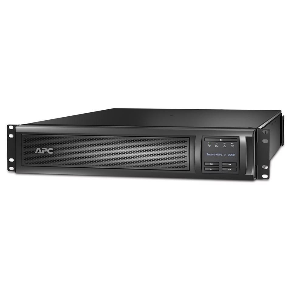 APC Smart-UPS X 2200 LCD para Armario/Estante - UPS (Montable en armario / externo) - 208/230V CA - 1980W - 2200VA - Monofásico - RS-232, USB - 11 Conectores de salida - 2U - Negro - APC Take-Back