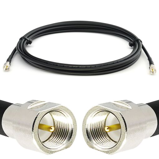 Câble coaxial FME mâle à FME mâle de 8 mètres RG58/U à faible perte - rallonge pour routeur antenne LTE GSM amplificateur 4G 5G 6G LTE hotspot
