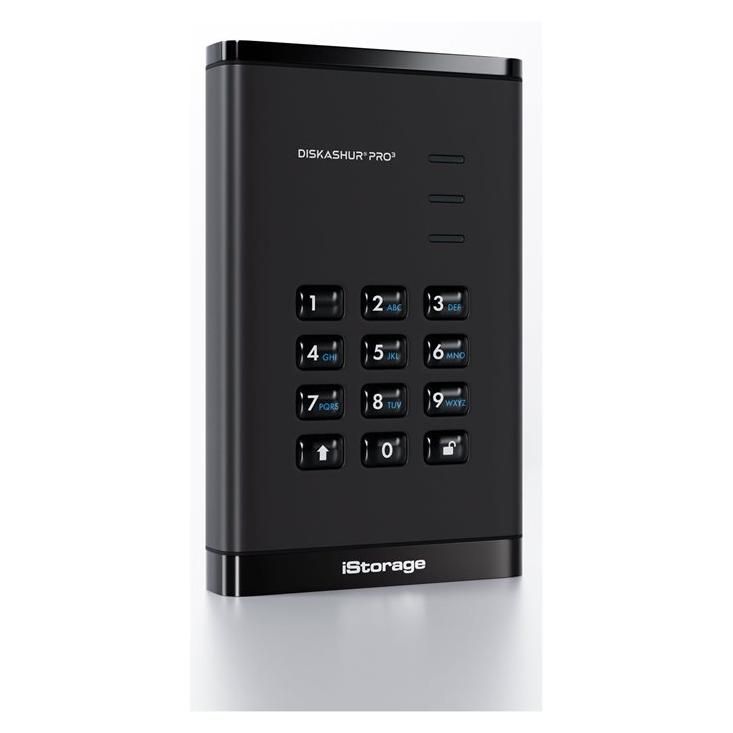 iStorage diskAshur PRO³ - 8TB SSD - Encrypted - External (Portable) - USB 3.2 Gen 1 (USB-C Connector)