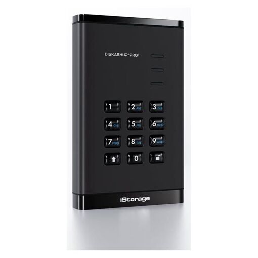 iStorage diskAshur PRO³ - 8TB SSD - Encrypted - External (Portable) - USB 3.2 Gen 1 (USB-C Connector)