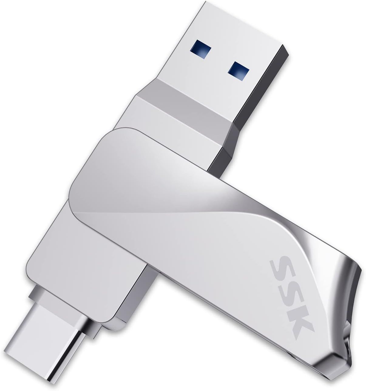 256GB USB C Flash Drive Dual Drive 2-in-1 OTG USB 3.2 + USB Type C Memory Stick Thumb Drive