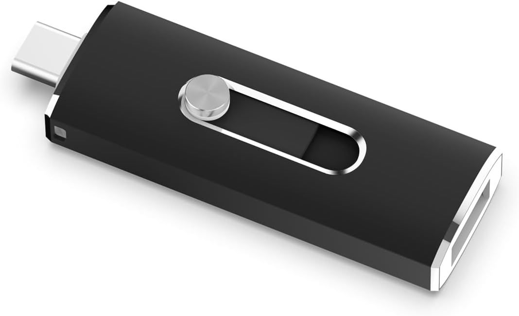 256GB USB 3.2 Flash Drive with Type-C and Reversible Connectors