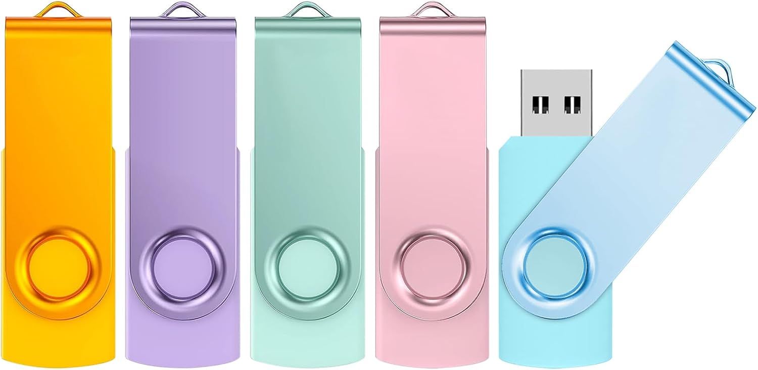 ICI ET MAINTENANT 64GB USB 3.0 Flash Drive Lot of 5 with LED Light