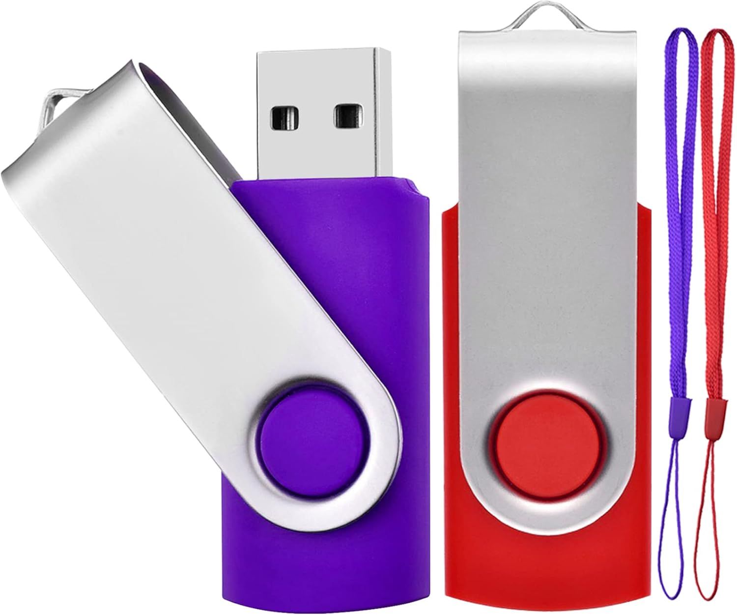 2GB USB 2.0 Flash Drive with Pivoting Design