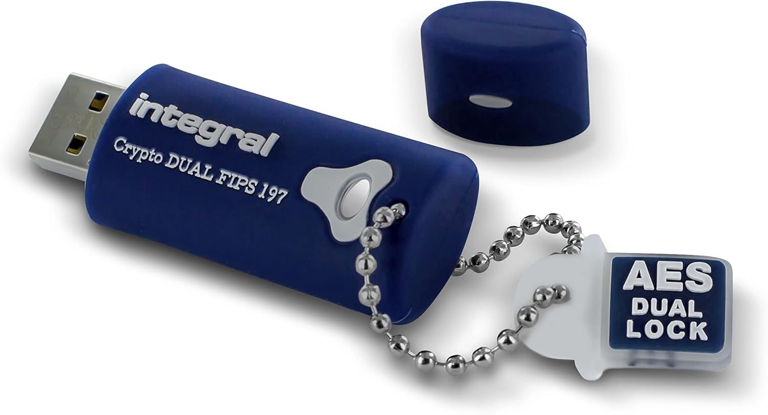 Crypto-197 256-Bit USB 3.0 Flash Drive with Double Password Protection