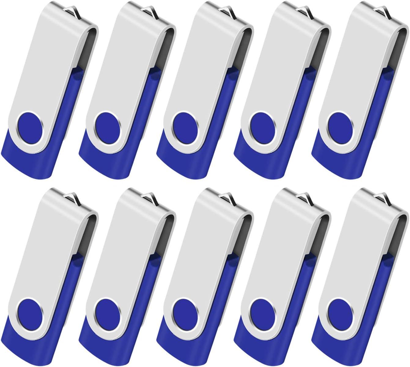ICI ET MAINTENANT 10x 1GB USB 2.0 Flash Drive Key Chain
