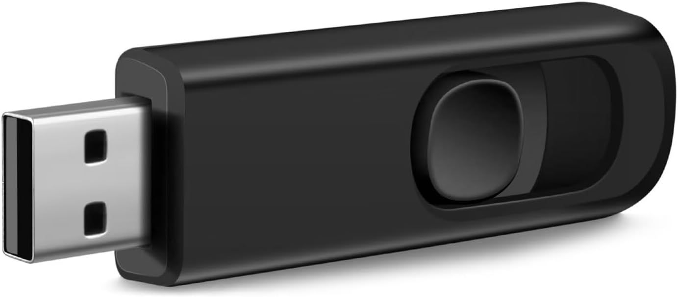 ICI ET MAINTENANT 32GB USB 2.0 Flash Drive with Retractable Connector