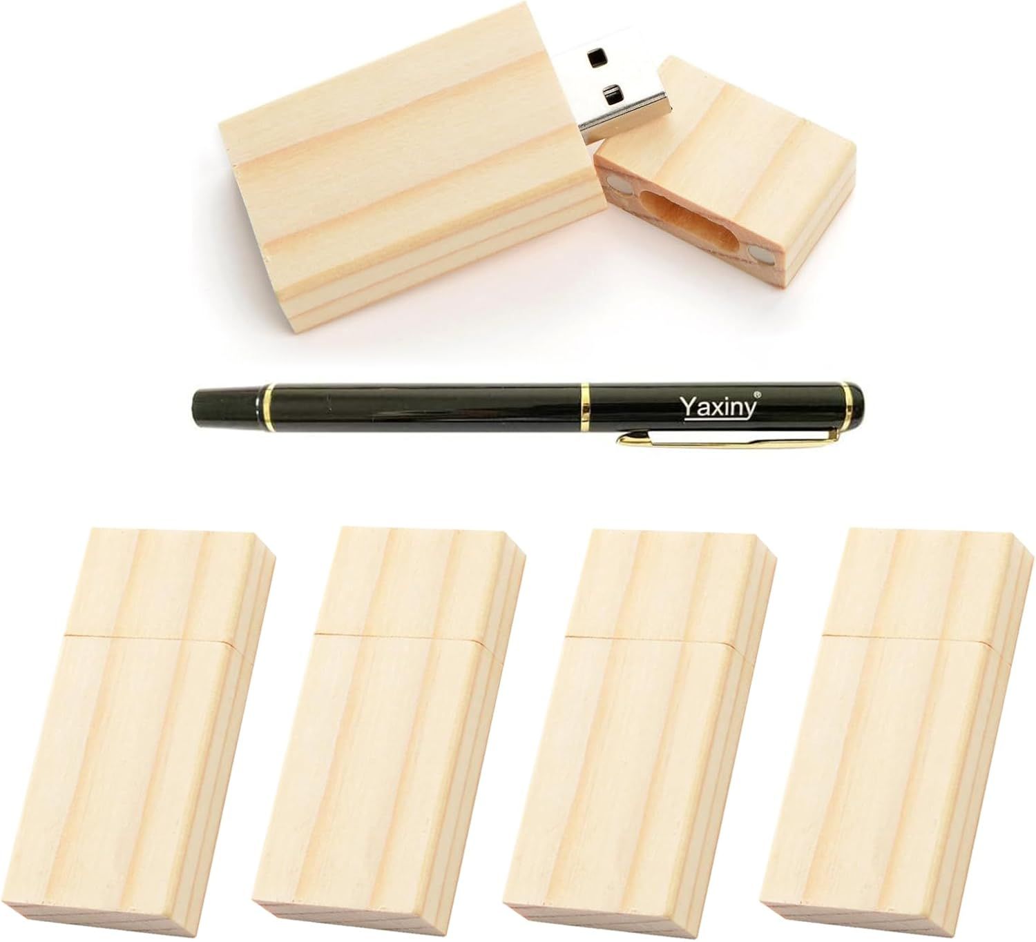 ICI ET MAINTENANT 5x USB 2.0 Wood Keys (16GB) with USB 3.0 Compatibility