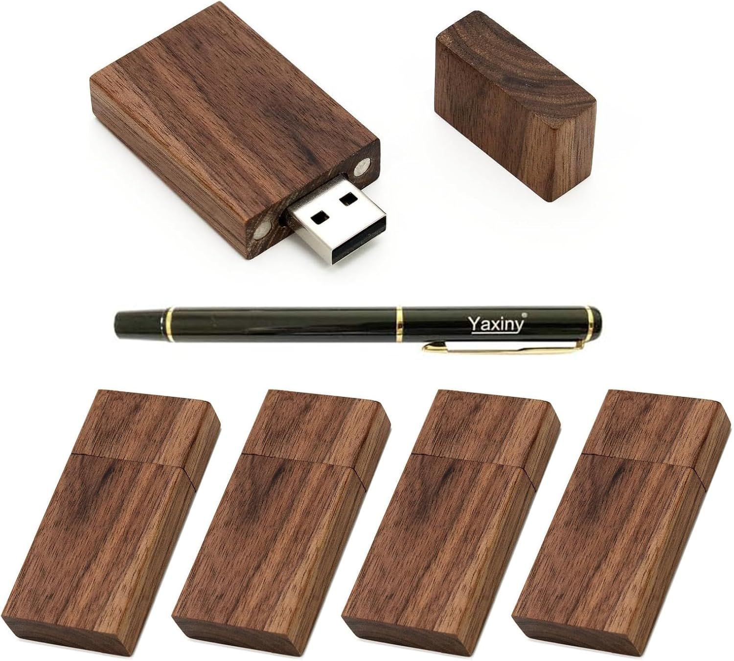 ICI ET MAINTENANT 5 Wood USB 2.0/3.0 Keys - 3-8GB