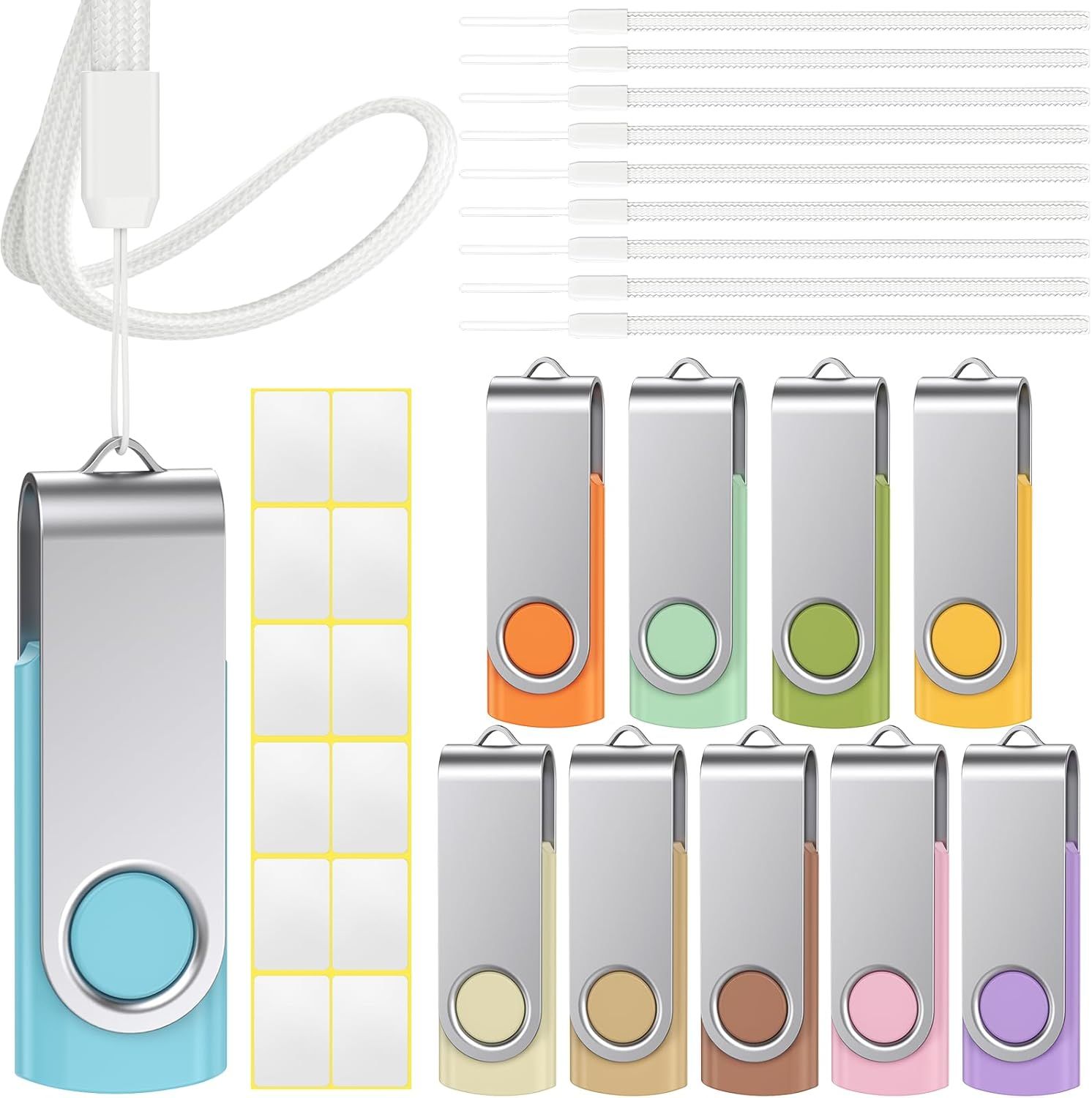 Cle USB 32GB Metal Rotating Keychain Drive