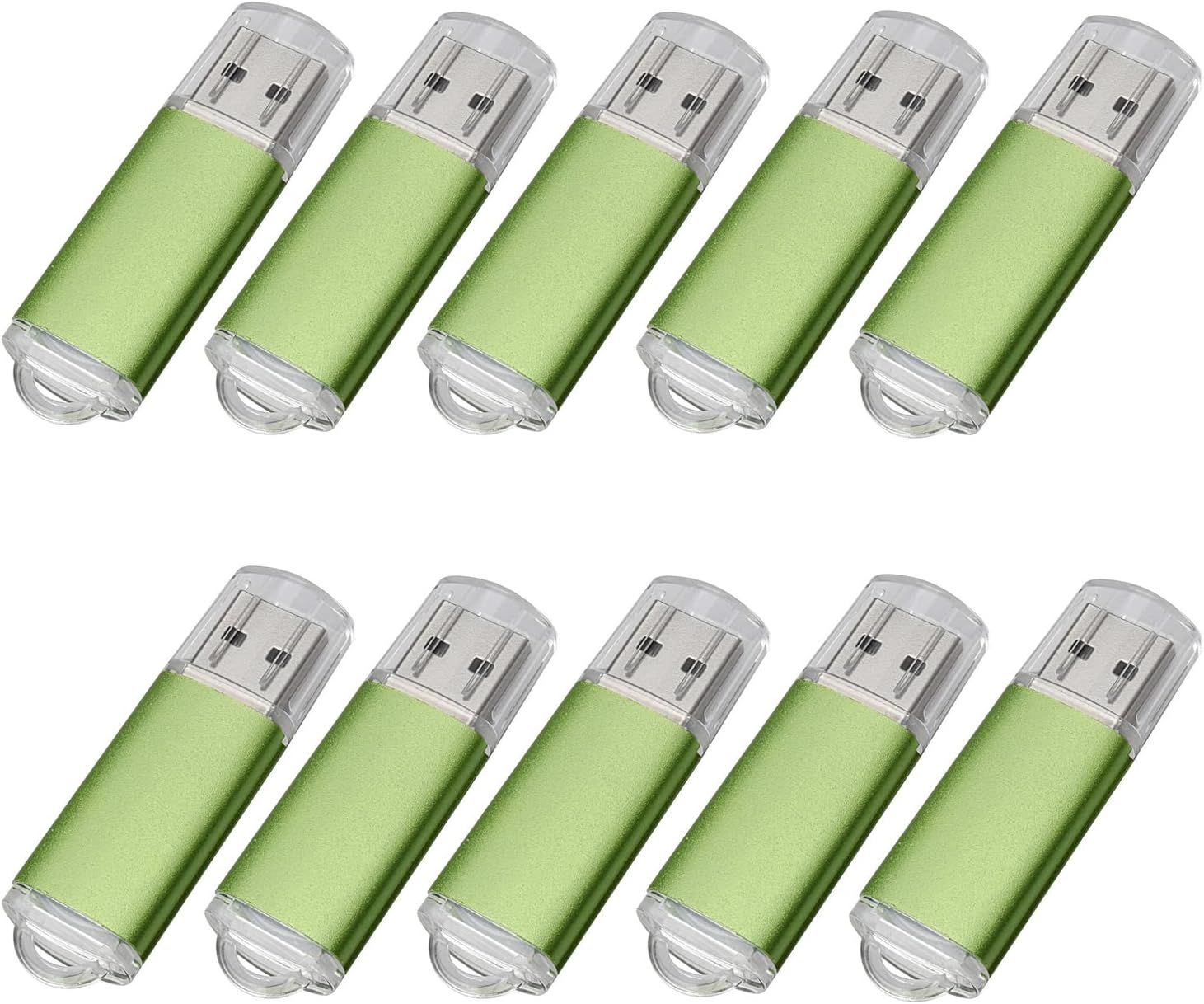 ICI ET MAINTENANT 10x USB 2.0 Flash Drive 512GB Green [X1762]