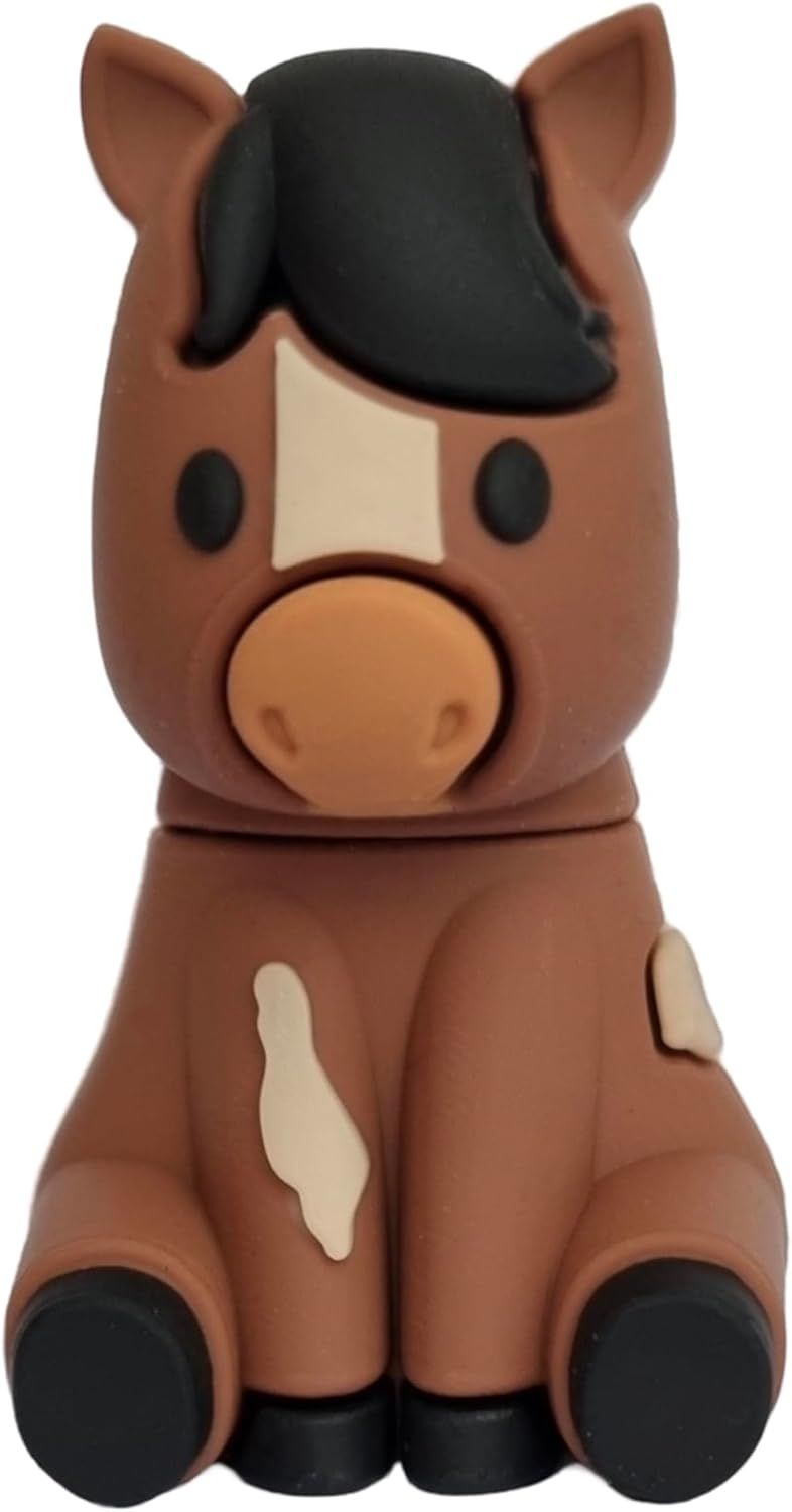 ICI ET MAINTENANT 32GB USB Horse - Original Gift Idea for Women, Friends, Teenagers or Horse Lovers - Brown [X1913]