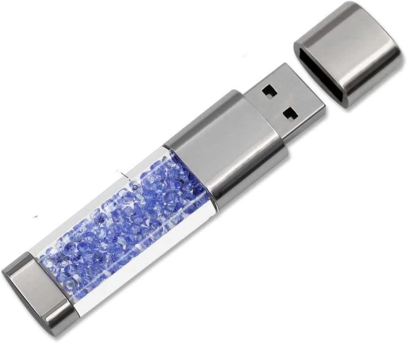 Crystal USB 3.0 Flash Drive - 32GB, Blue