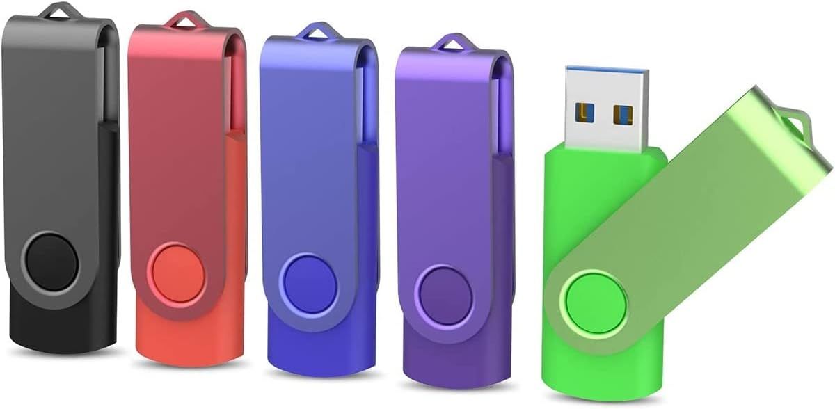 64GB USB 3.0 Flash Drive, Colorful Lot