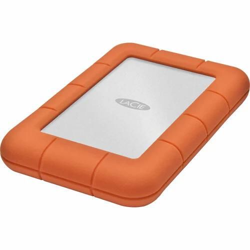 Seagate LaCie Rugged Mini 1TB Portable Hard Drive - 2.5" External - Orange, Silver - USB 3.0 - 5400rpm