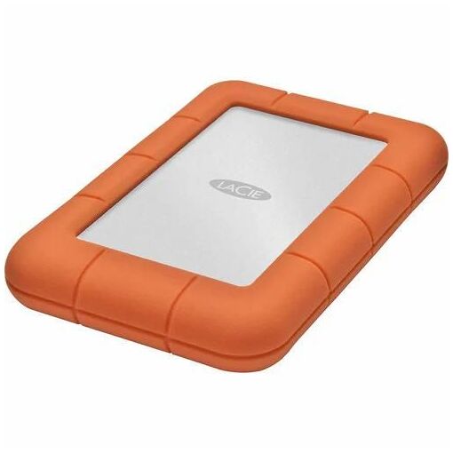 Seagate LaCie Rugged Mini 1TB Portable Hard Drive - 2.5" External - Orange, Silver - USB 3.0 - 5400rpm
