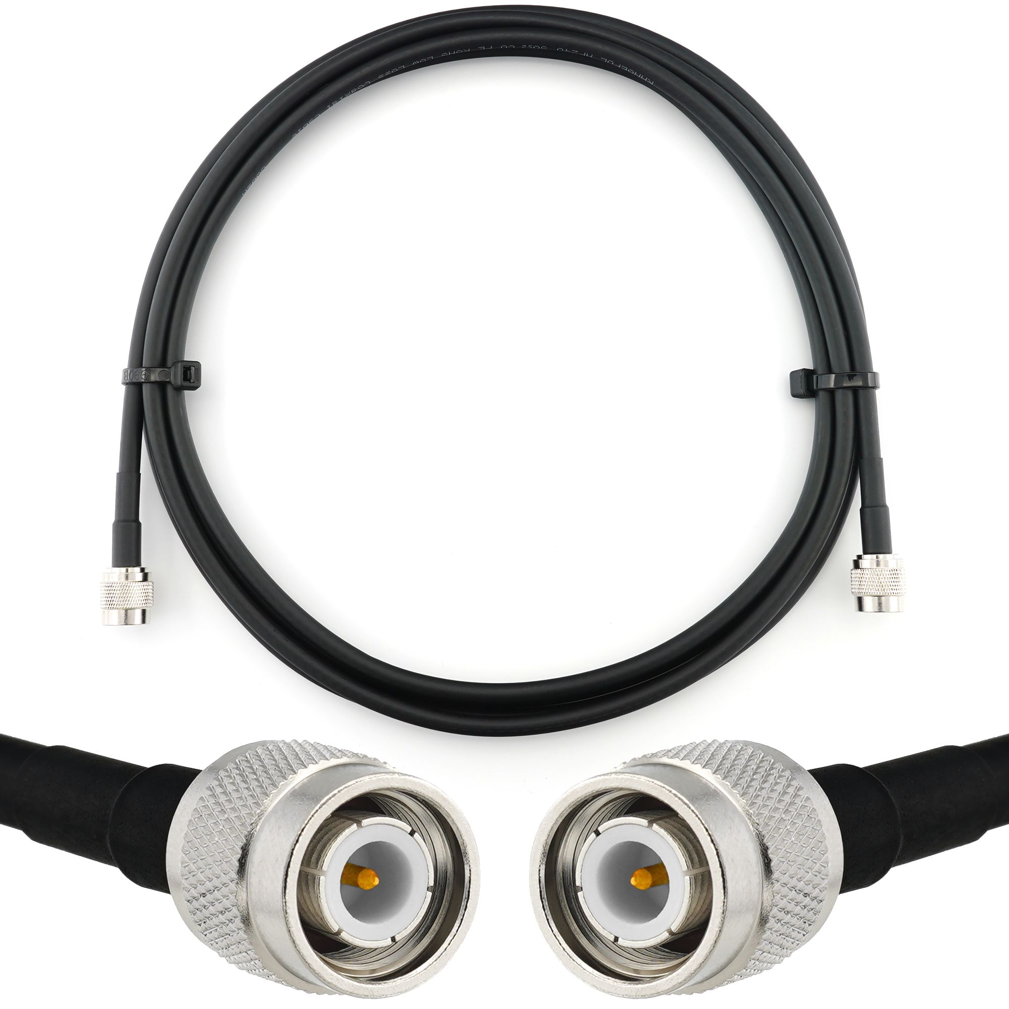 RANGEFUL TNC Male to TNC Male 1m Coaxial Cable - Waterproof Extension HF240 (LMR 240 Equivalent)