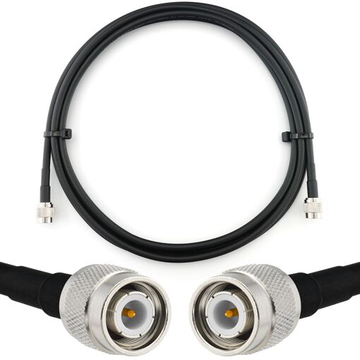 Câble coaxial TNC mâle à TNC mâle de 1 m, étanche, rallonge HF240 (équivalent LMR240) - RANGEFUL