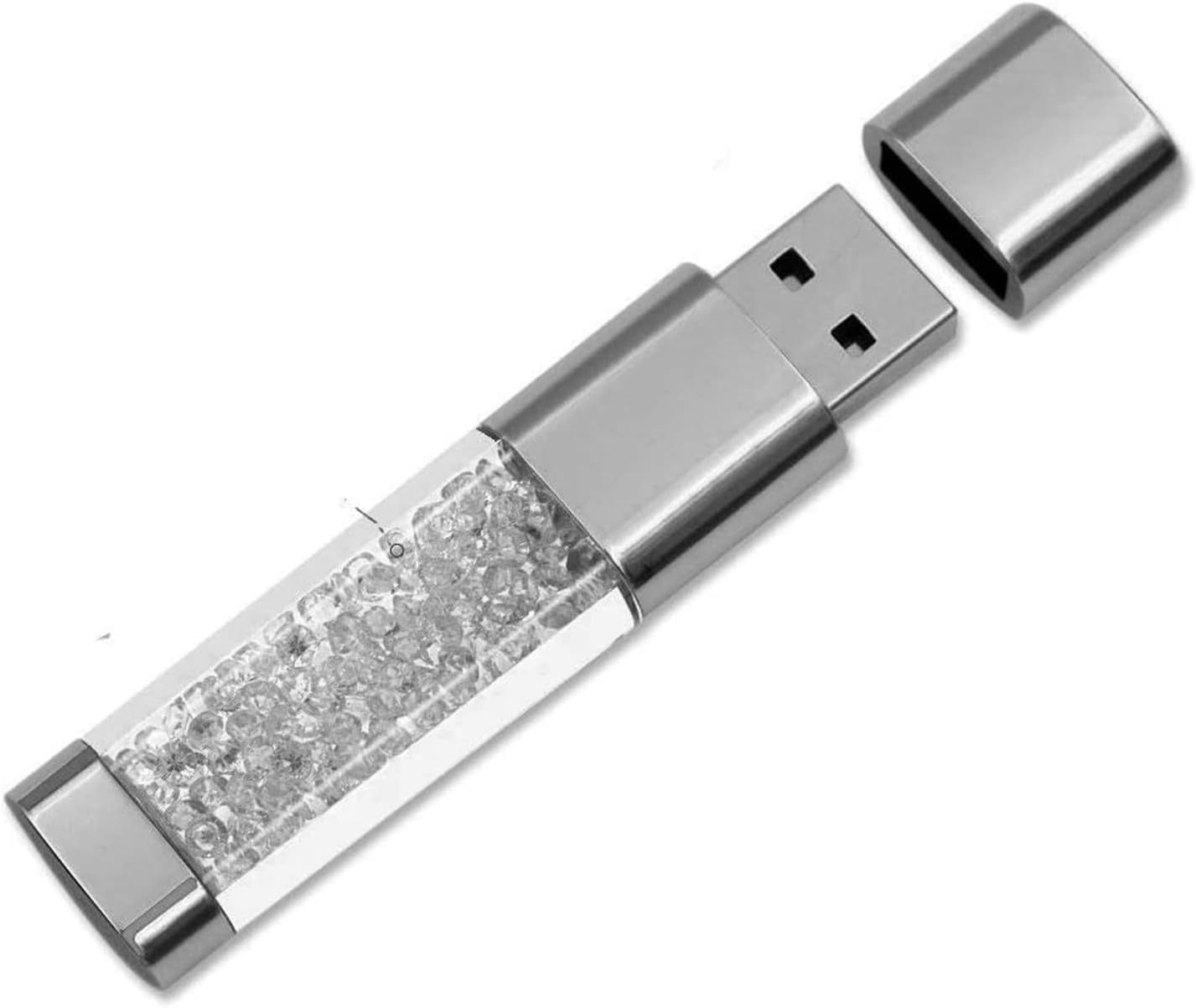 Crystal USB 3.0 Flash Drive 64GB, 32GB, or 16GB - A Stylish Data Storage Solution