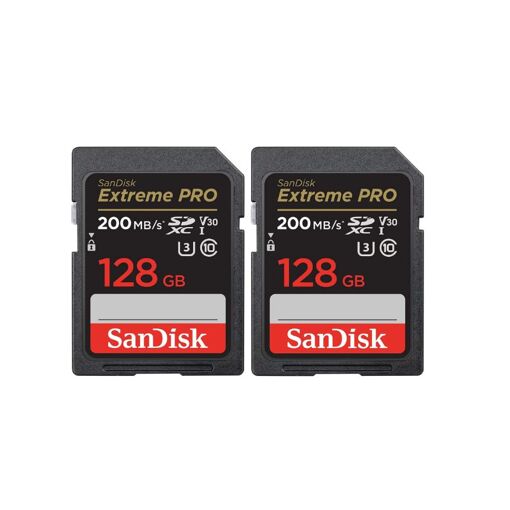 SanDisk Extreme Pro 128GB SDXC Card (UHS-I U3, V30, 4K UHD Video, 200MB/s)