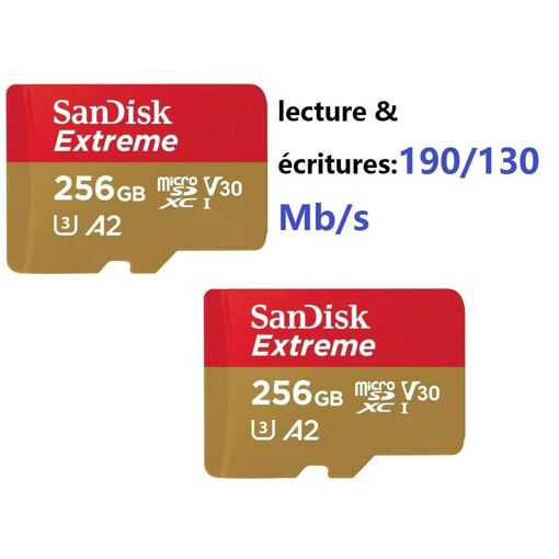 SanDisk Extreme 256GB MicroSDXC Card (Class 10)