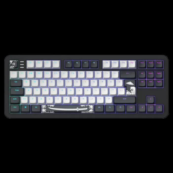 Dark Project ALU87 Bushido Mechanical Gaming Keyboard - White and Black