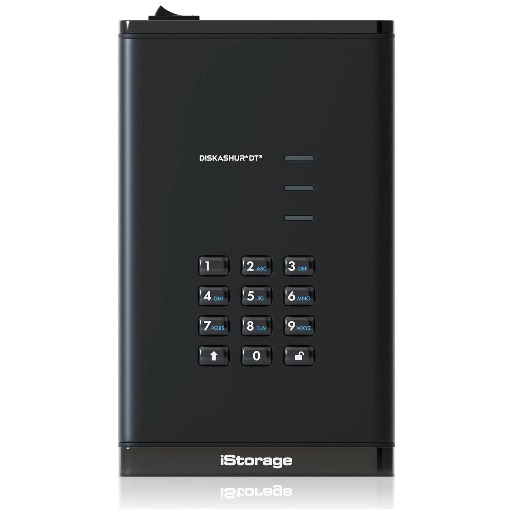 iStorage diskAshur DT³ - 4TB Encrypted External Hard Drive - USB-C