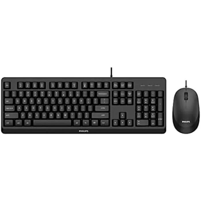 Philips Wireless Keyboard and Mouse SPT6207BL/16 - Spanish QWERTY Layout - Black