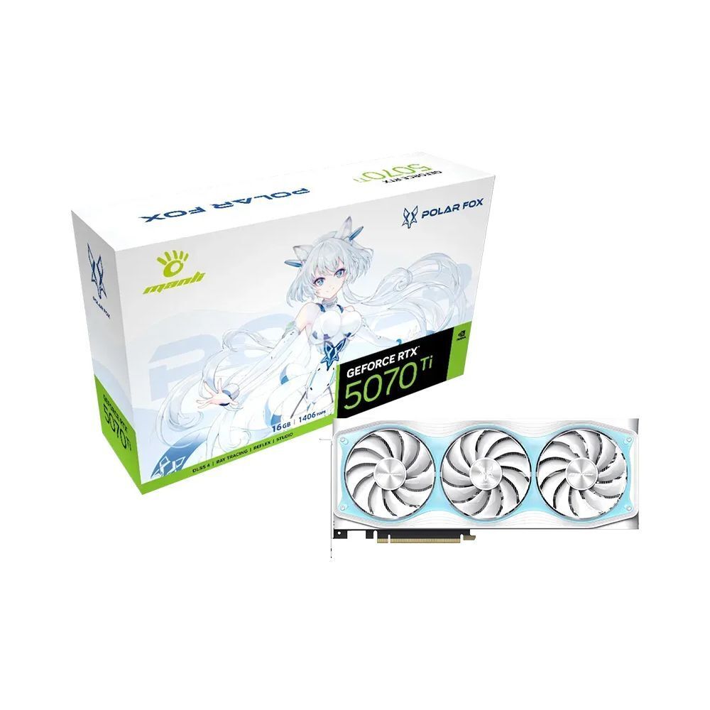 Manli GeForce RTX 5070 Ti Polar Fox OC Graphics Card